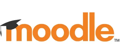 Moodle logo with a graduation cap