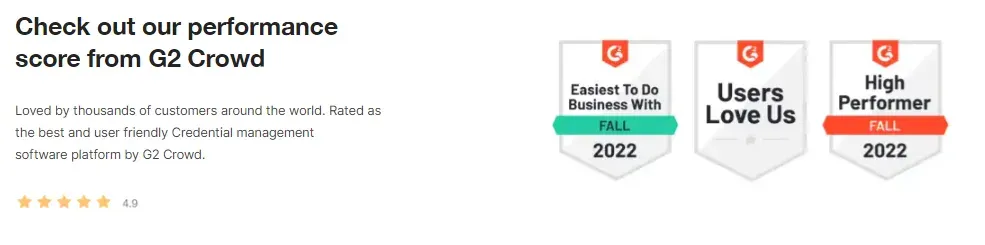 Hyperstack G2 badges: Easiest To Do Business With, Users Love Us, High Performer 2022